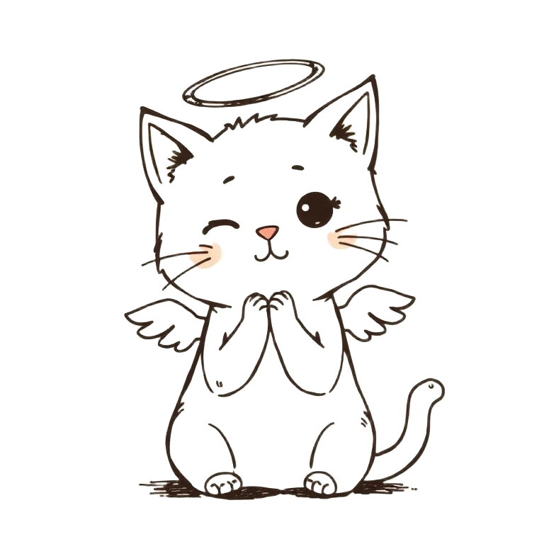 Angel Cat meme: Pre-Market Prayer