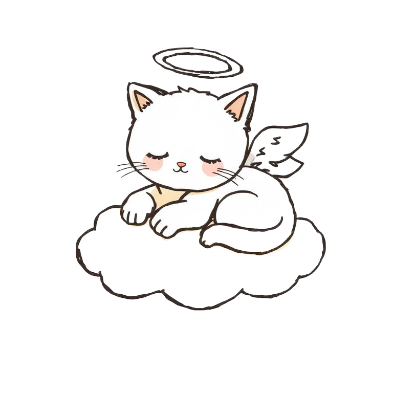Angel Cat meme: Cloud Nap
